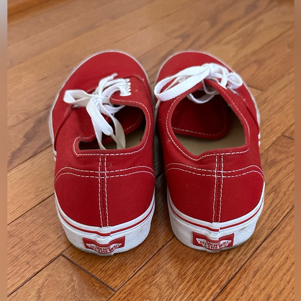 Vans Authentic Red Size 9.5 - image 2